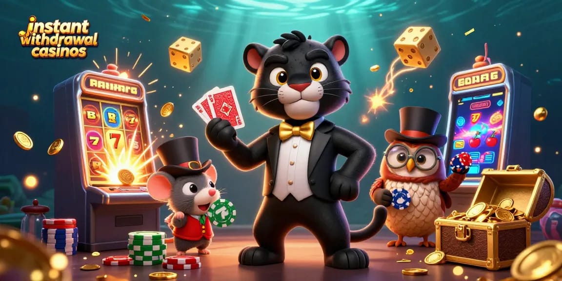 Experience the excitement of instant withdrawal casinos with fast payouts and vibrant gameplay.